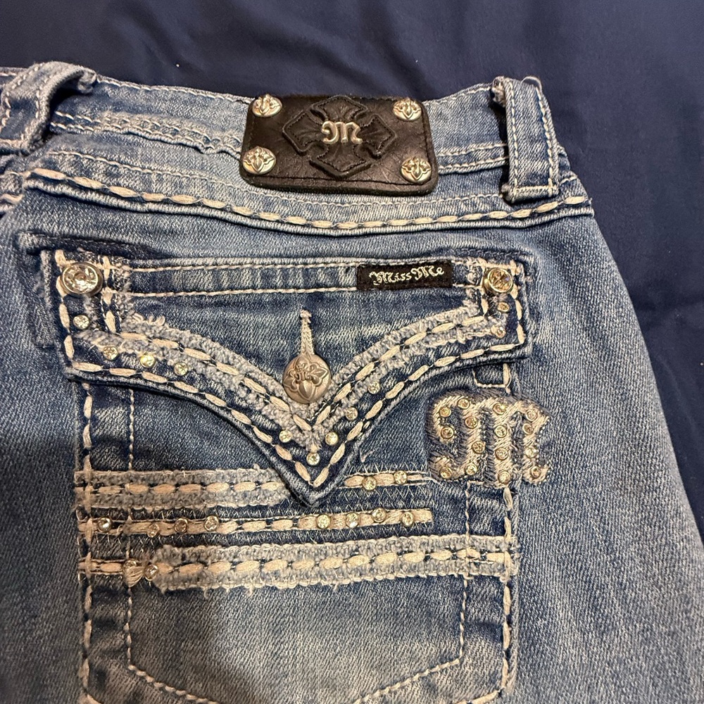 Miss Me Embellished Light Blue Jeans